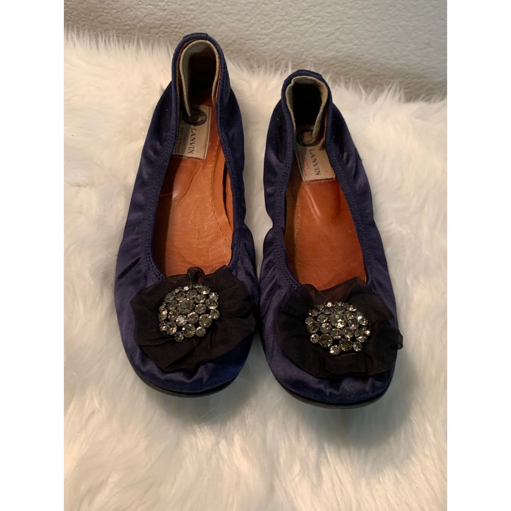 Lanvin Paris Satin Ballet Slipper
